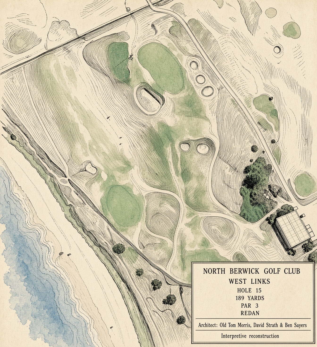 North Berwick · Interpretive course sketch